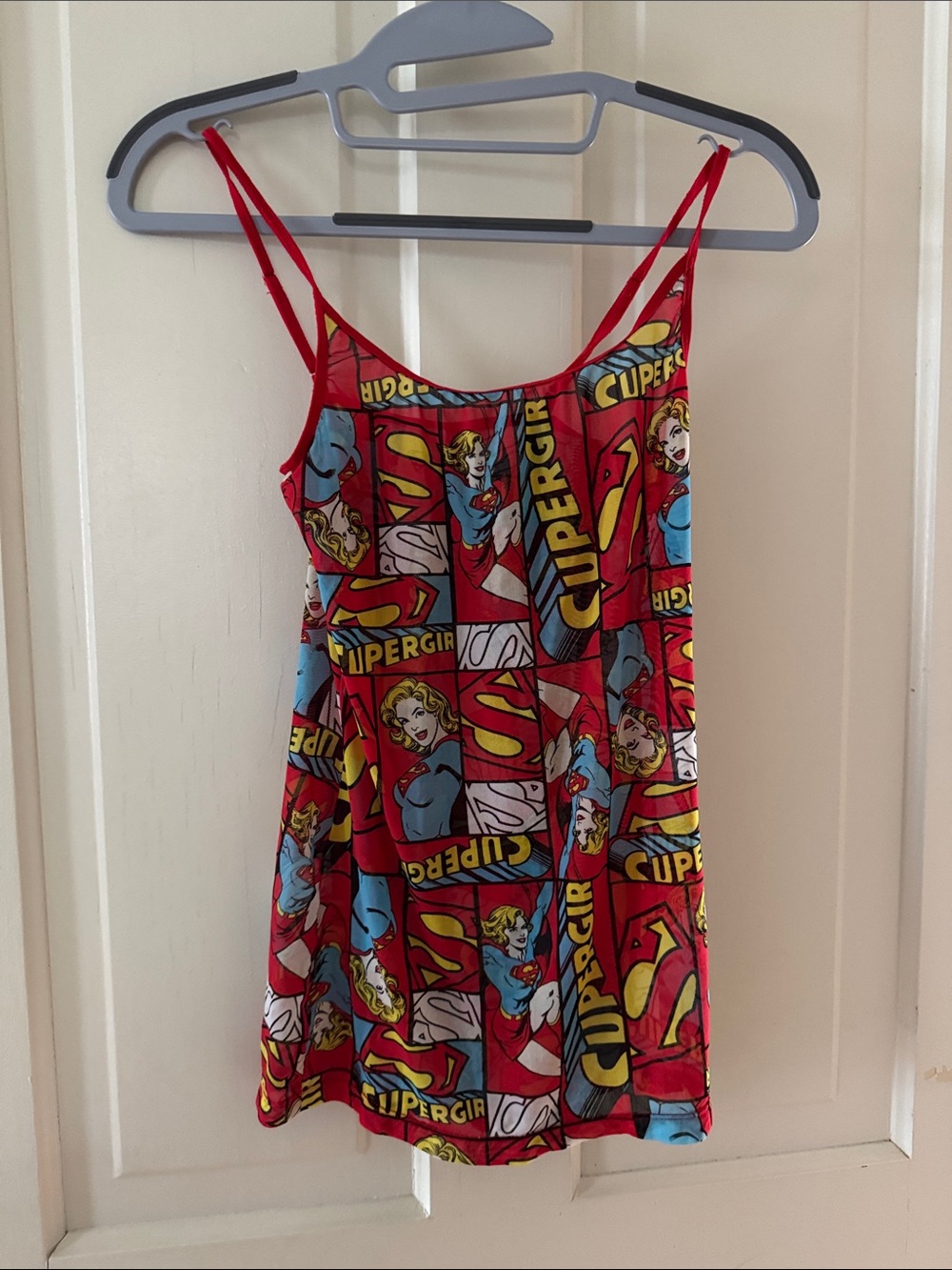 DC Comics Supergirl Red & Blue Graphic Women's Cami